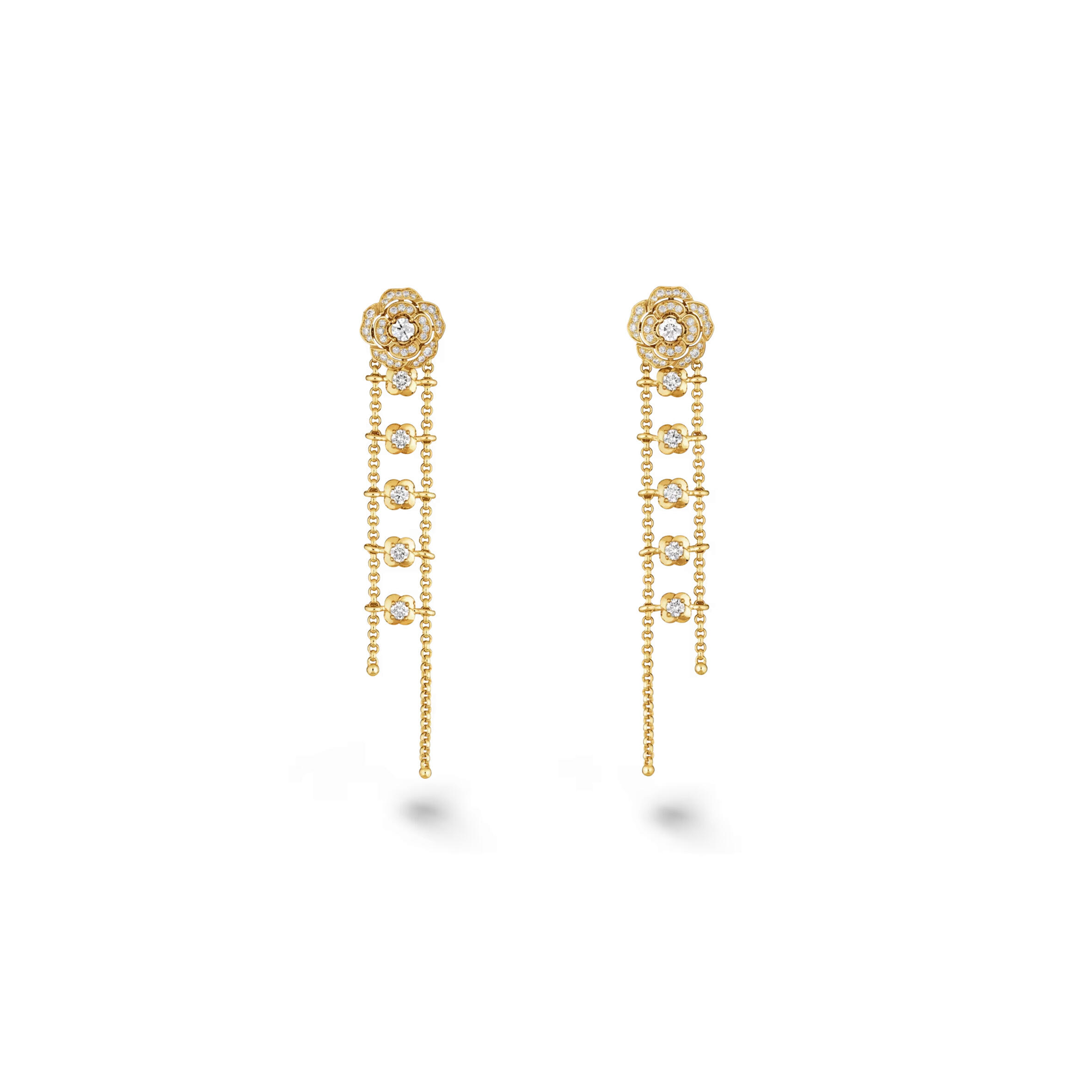 ch**el bouton de camÉlia S*pple transformable earrings j12837